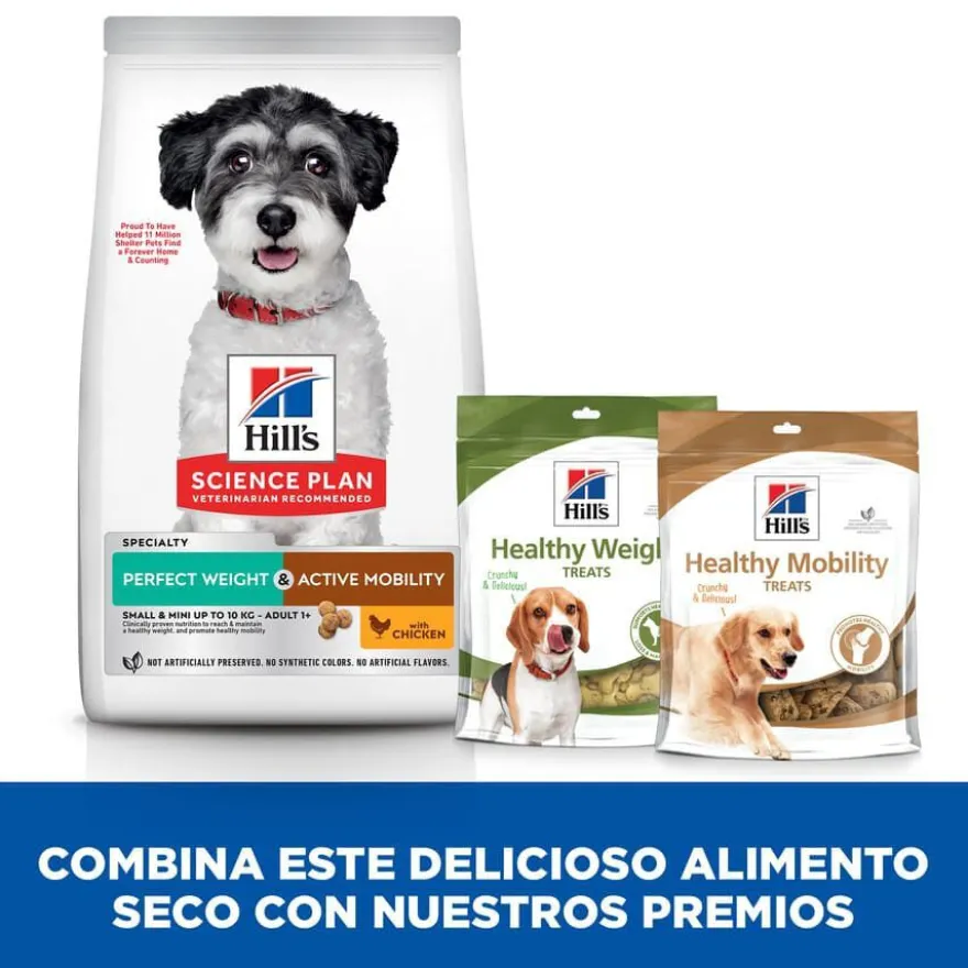 Hill's Science Plan Perfect Weight y Active Mobility Small y Mini Pollo pienso para perros