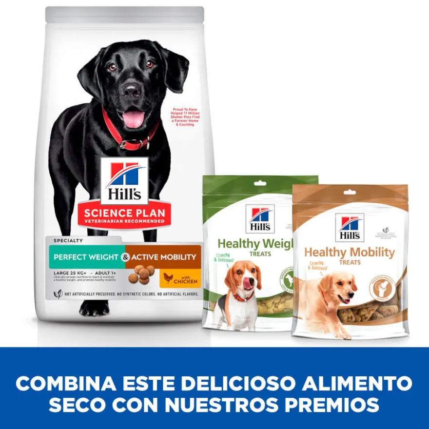 Hill's Science Plan Perfect weight y Active Mobility pollo pienso para perros grandes