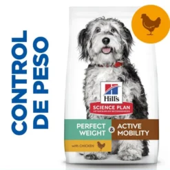 Hill's Science Plan Perfect Weight y Active Mobility pollo pienso para perros medianos