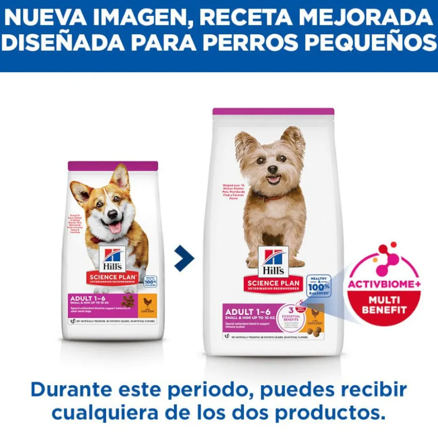 Hill's Science Plan pienso pollo para perros adultos de razas mini
