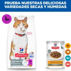 Hill's Science Plan Sterilised pienso pato para gatos adultos esterilizados