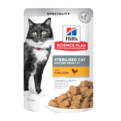 Hill's Science Plan Sterilised Mature Pollo en Salsa sobre para gatos