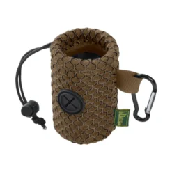 Hunter Hilo Porta Bolsas Marrón con Mosquetón para perros