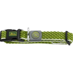 Hunter Hilo Vario Basic Collar verde para perros