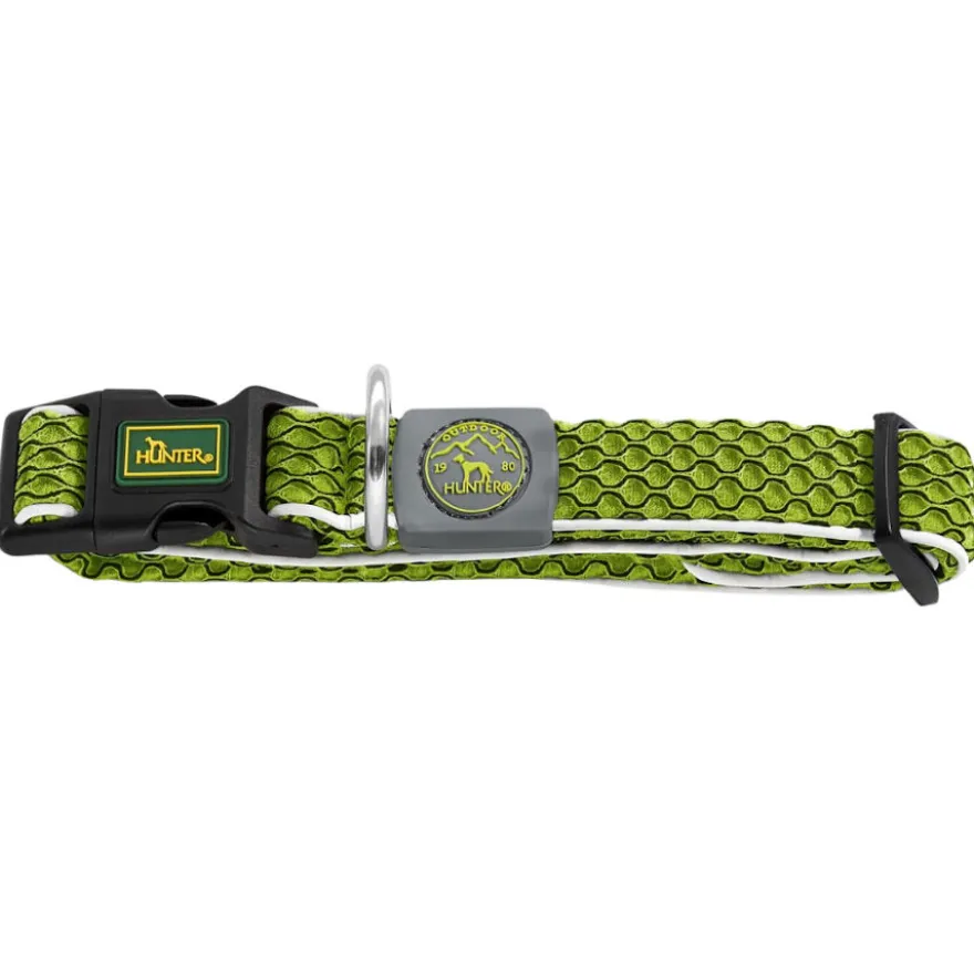 Hunter Hilo Vario Basic Collar verde para perros