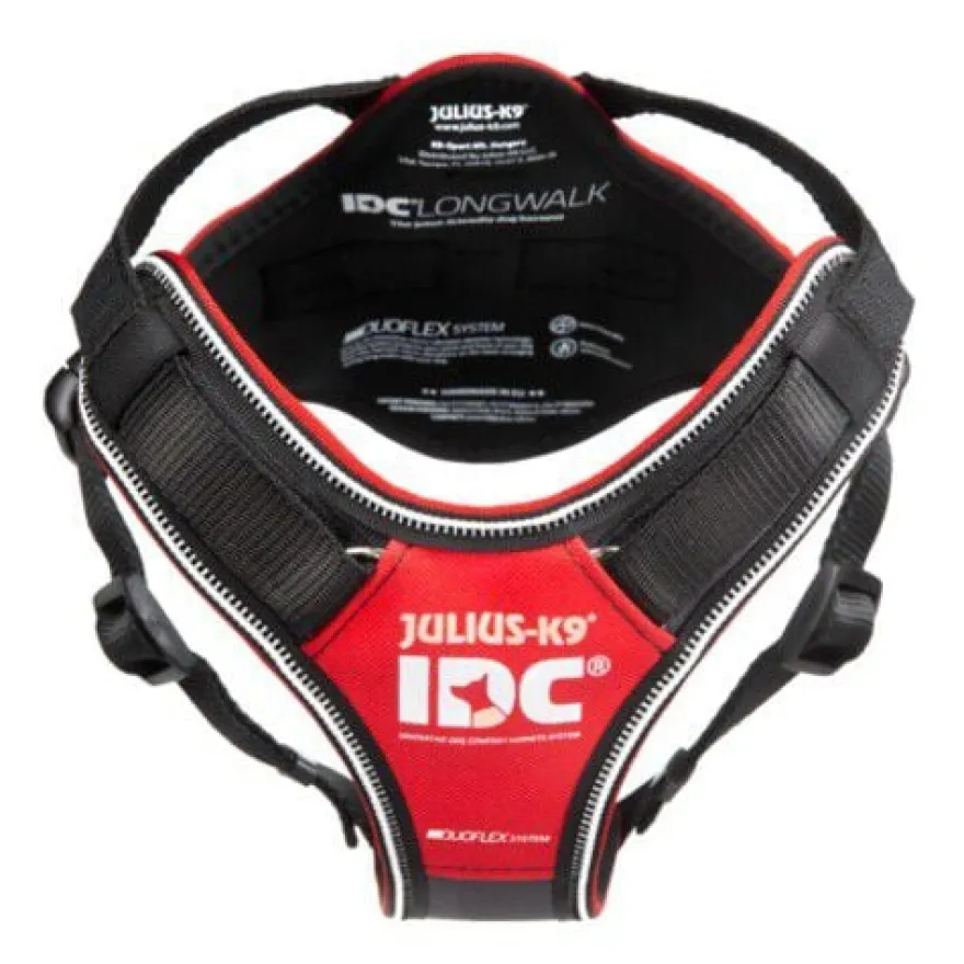 Julius K9 IDC Longwalk Arnés Rojo para perros