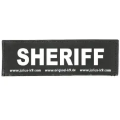 Julius K9 Sheriff etiqueta para arnés para perros