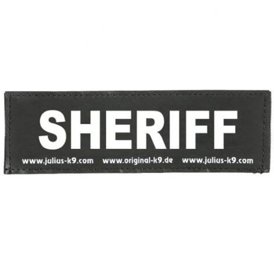 Julius K9 Sheriff etiqueta para arnés para perros