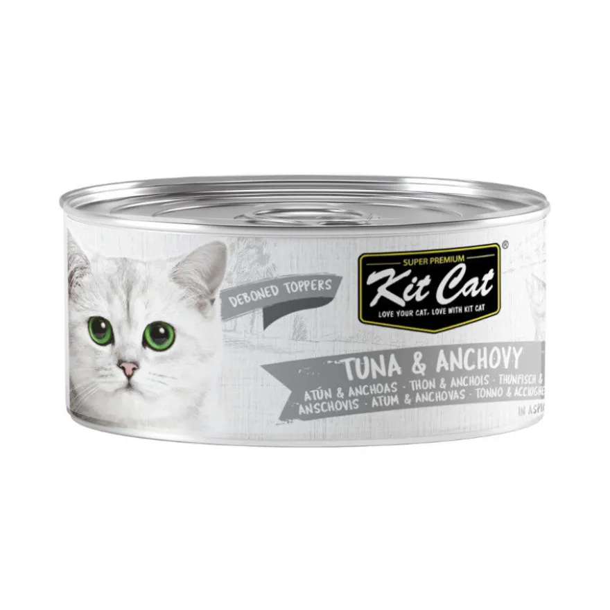 Kit Cat Atún con Anchoas Gelatina Lata para gatos