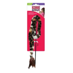 Kong Active Swizzle Bird caña con plumas para gatos