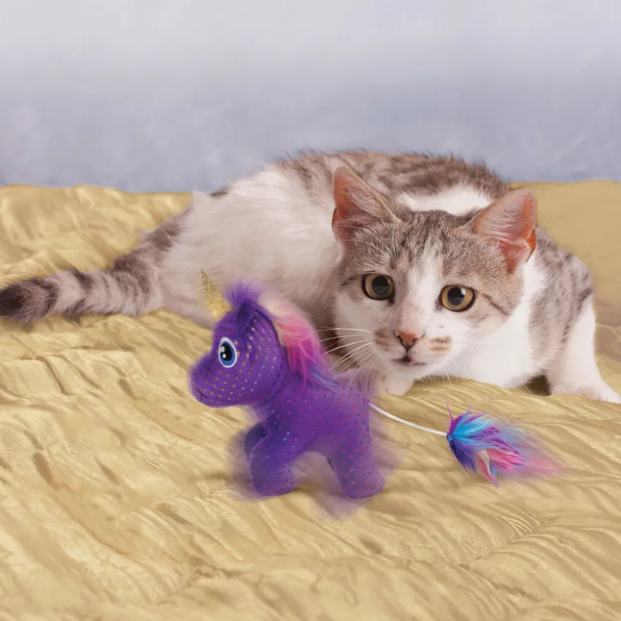 Kong Enchanted Buzzy Unicornio peluche para gatos