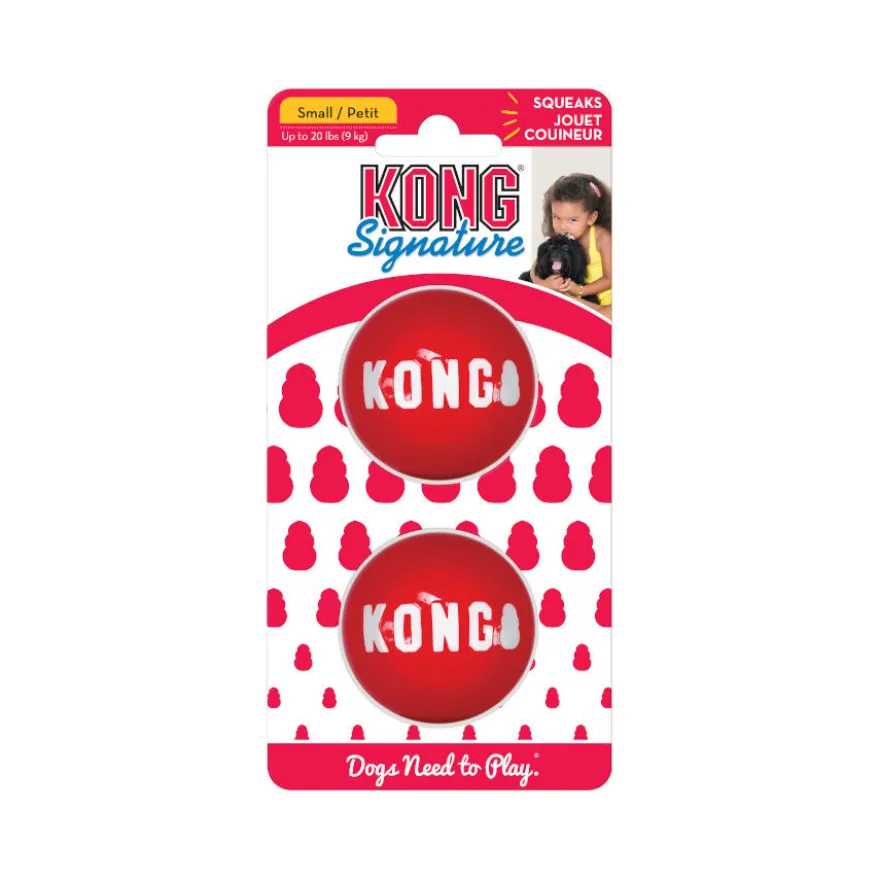 Kong Signature Ball 2-PK pelotas para perros