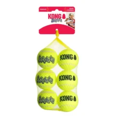 Kong SqueakAir Pelotas de Tennis para perros -Pack 6