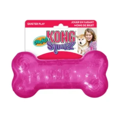 Kong Squeezz Crackle hueso para perros
