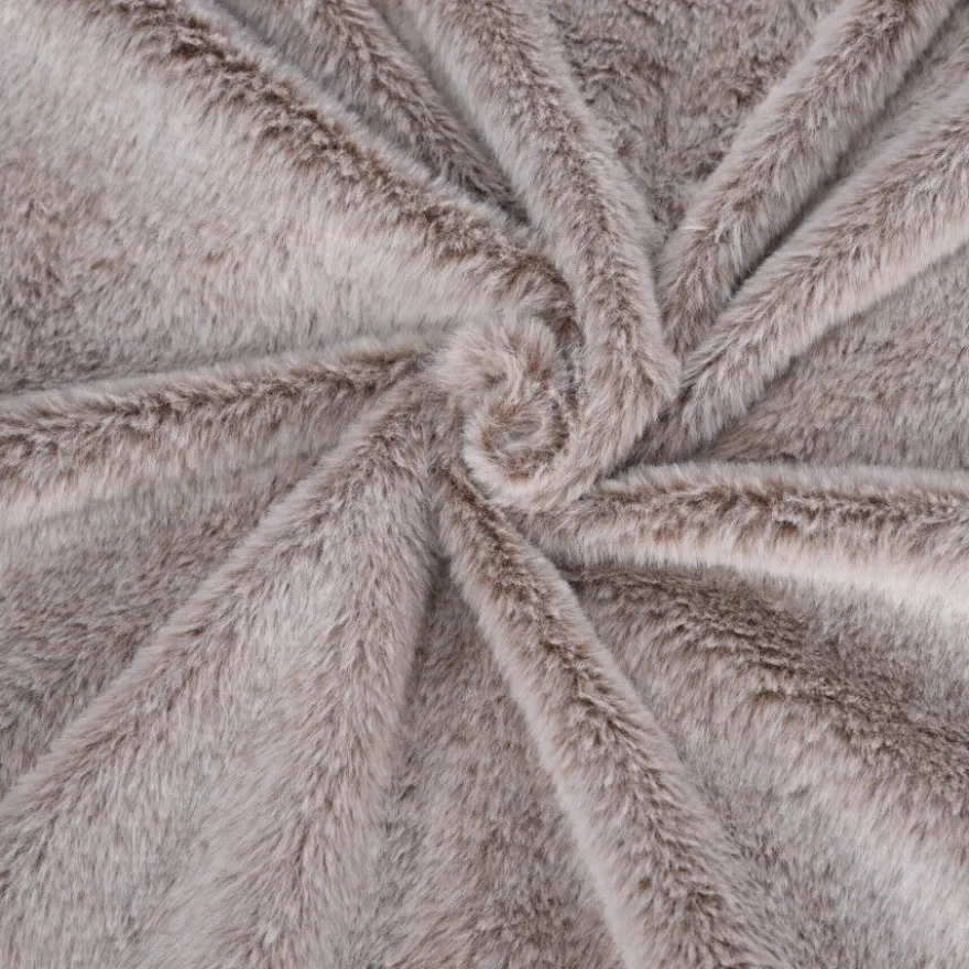 Lebby cama suave redonda beige para perros