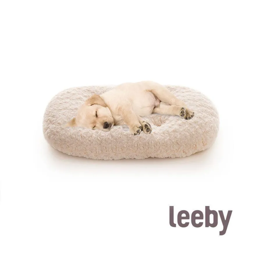 Leeby Almohadilla Blanca Suave para cachorros