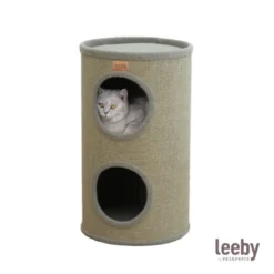 Leeby BonBon barril rascador con cama nido para gatos