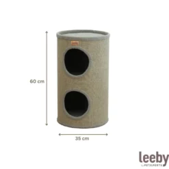 Leeby BonBon barril rascador con cama nido para gatos