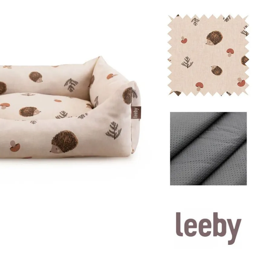 Leeby Cama Blanca con Erizos para perros
