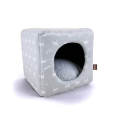 Leeby Cama Cueva Azul Claro para gatos