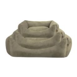 Leeby Cama de Terciopelo Verde para perros