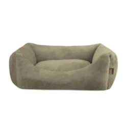 Leeby Cama de Terciopelo Verde para perros