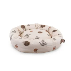 Leeby Cama Donut Antideslizante Blanca con Erizos para gatos