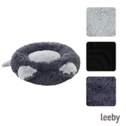 Leeby Cama Donut con Oreja y Cola Gris para gatos