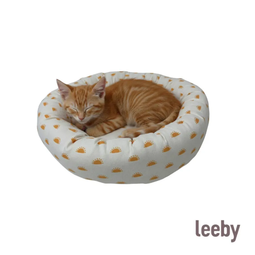 Leeby Cama Donut Sol para gatos