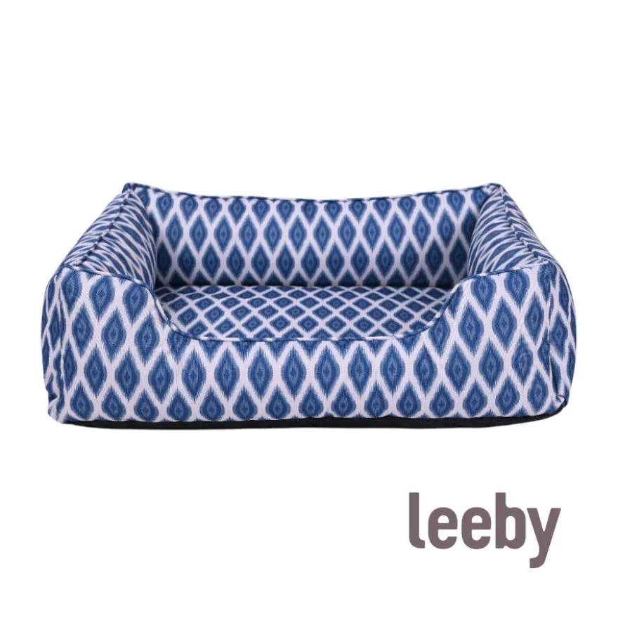 Leeby cama impermeable azul para perros