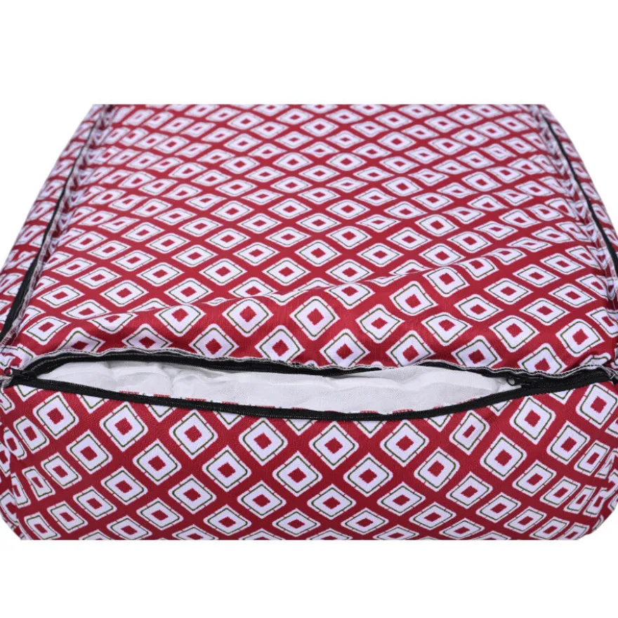 Leeby cama impermeable roja para perros
