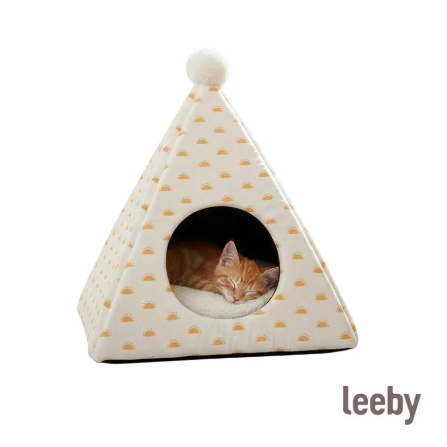 Leeby Cama Pirámide Sol para gatos
