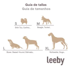 Leeby Cama Redonda Antiestrés de Pelo Gris para perros
