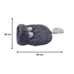 Leeby Cama Saco con Oreja y Cola Gris para gatos