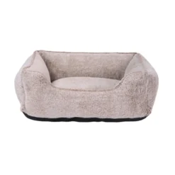 Leeby cama suave gris oscuro para perros