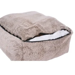 Leeby cama suave gris oscuro para perros