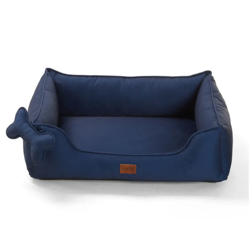 Leeby cama viscoelástica azul para perros