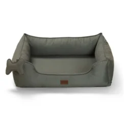 Leeby cama viscoelástica caqui para perros