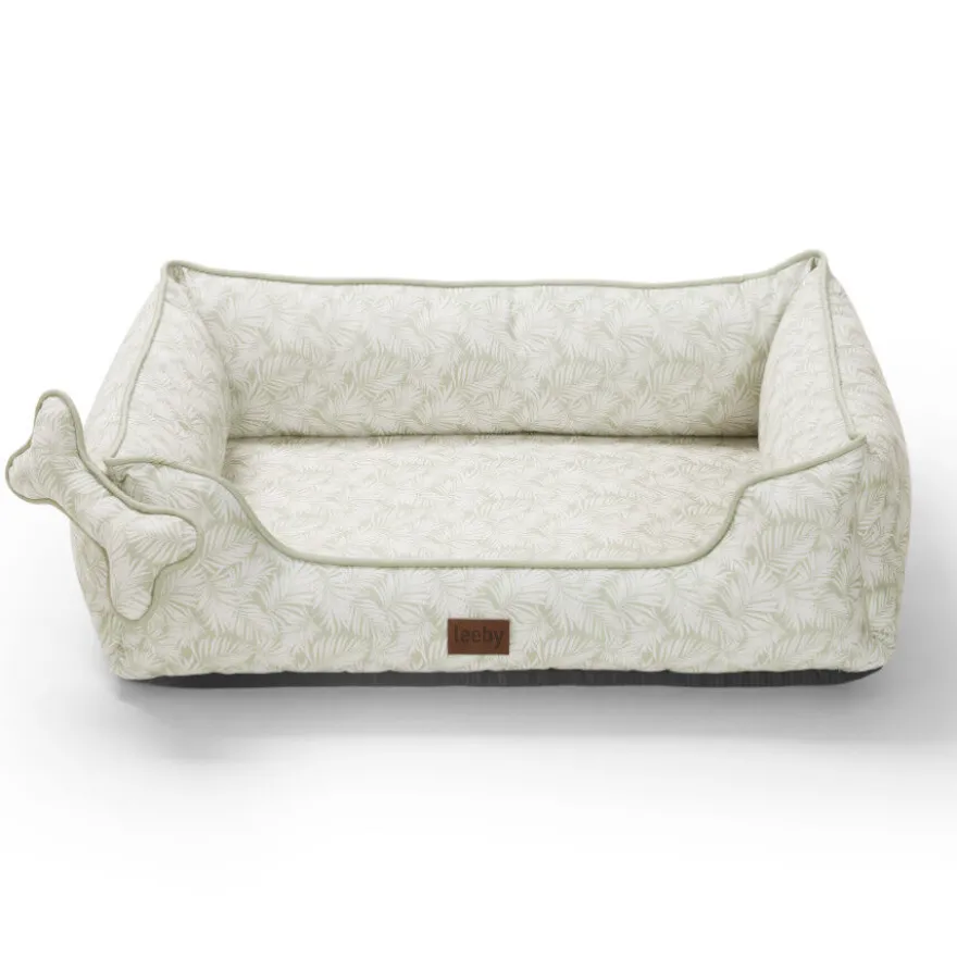 Leeby cama viscoelástica estampado botanic para perros