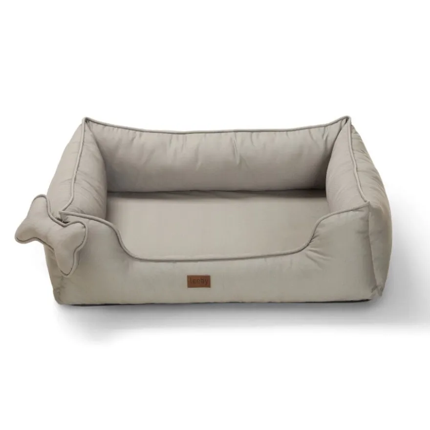 Leeby cama viscoelástica gris para perros