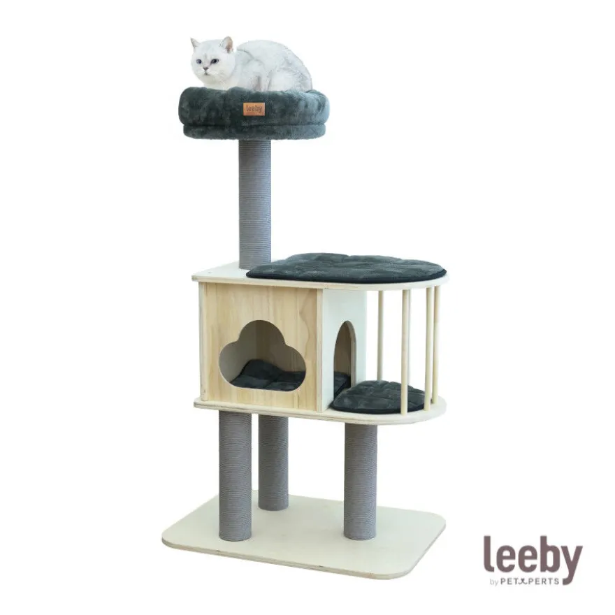 Leeby Cloud Collection torre rascador con cama nido para gatos