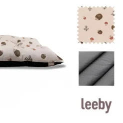 Leeby Cojín Acolchado Blanco con Erizos para perros