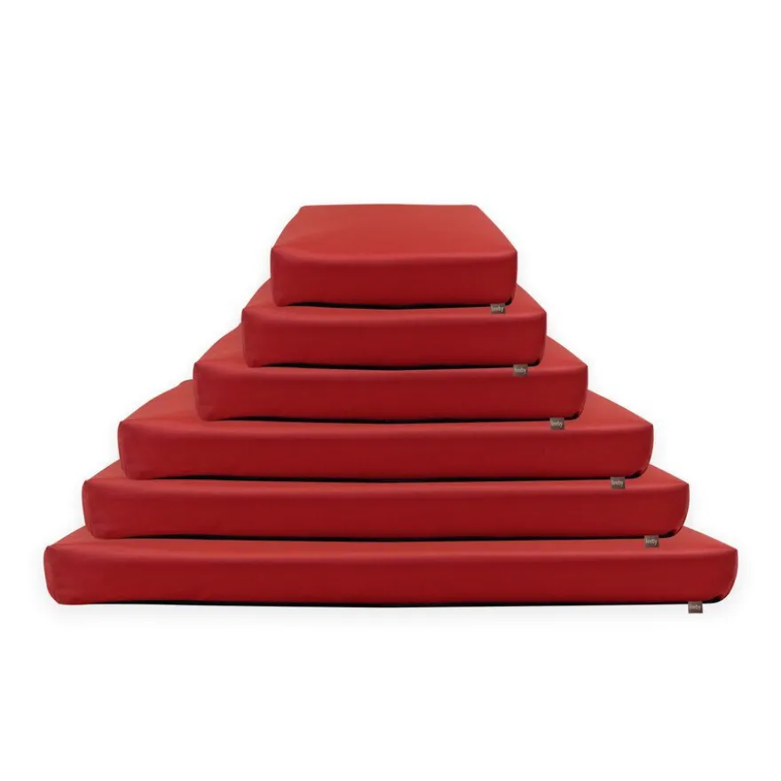 Leeby Cojín Waterproof Anti Pelos Rojo para perros