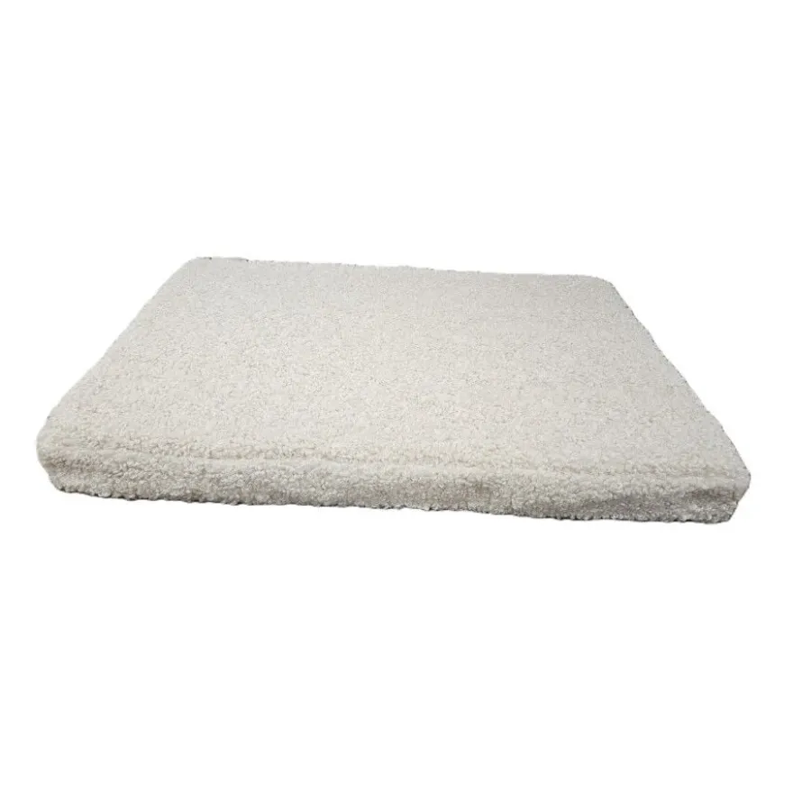 Leeby colchón borreguito beige para perros