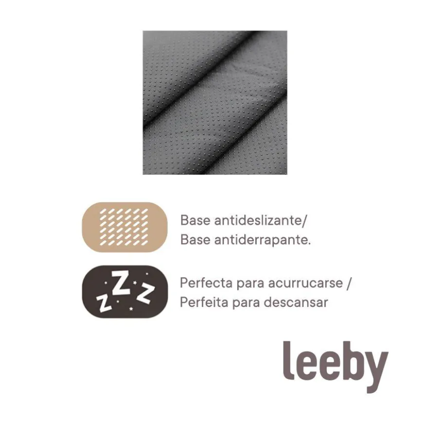 Leeby Colchón Desenfundable y Antideslizante para perros