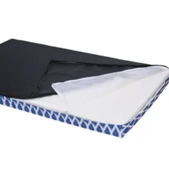 Leeby colchón impermeable azul para perros