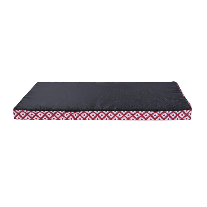 Leeby colchón impermeable rojo para perros