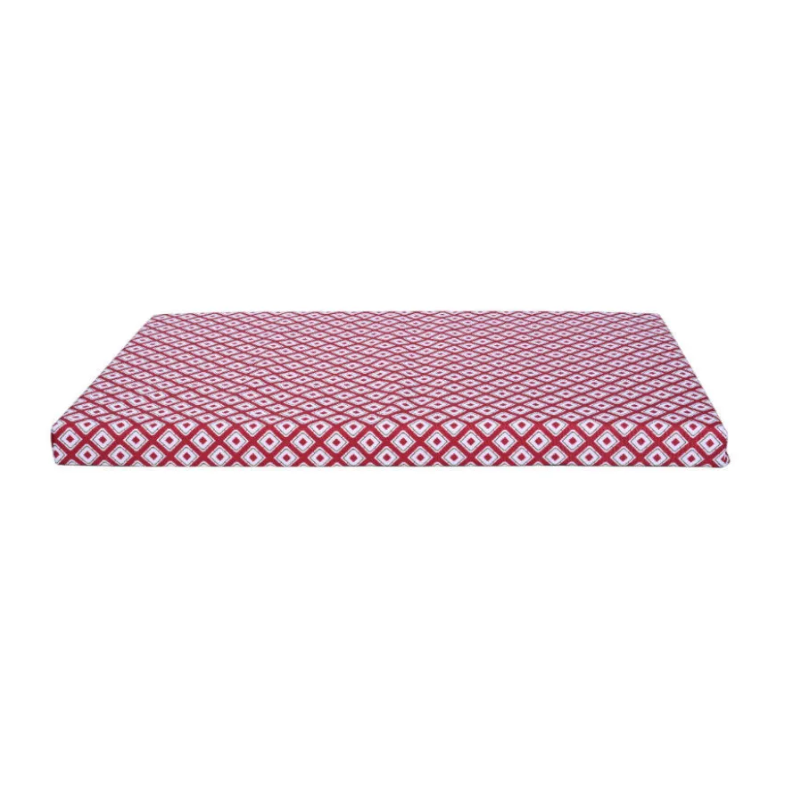 Leeby colchón impermeable rojo para perros