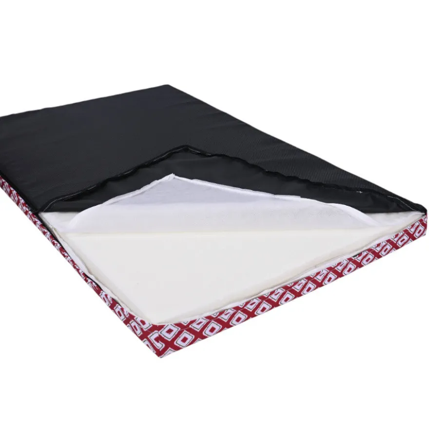 Leeby colchón impermeable rojo para perros