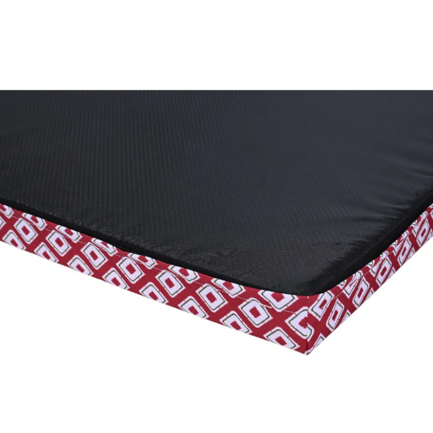 Leeby colchón impermeable rojo para perros